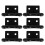 5Ensembles Accroche Micro Sans Effort Plastique Noir Usage Familial 1