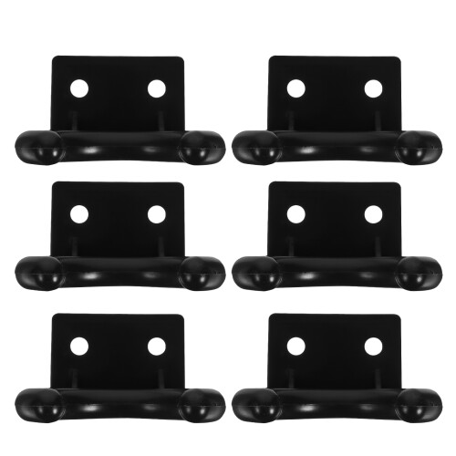 5Ensembles Accroche Micro Sans Effort Plastique Noir Usage Familial