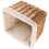 Worgeous Wicker Storage Basket Light Brown for Office Laundry Hamper Use 1Pcs 7