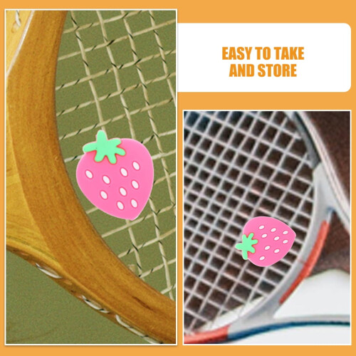 Pink silikone tennisketsjerdæmpere (5 stk.) 2