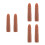 6Pièces Doigts En Silicone Marron Pour Formation 4