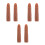 6Pièces Doigts En Silicone Marron Pour Formation 7
