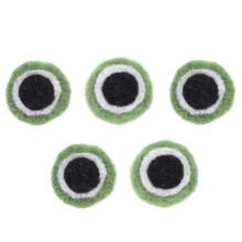 10Pièces Yeux De Grenouille En Feutre Laine Multicolore Pour Décor DIY