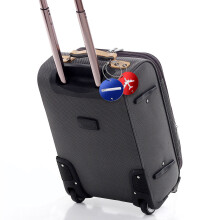 2St Aluminium Handbagagelabel, Met , Adreskaart, Diverse Kleuren