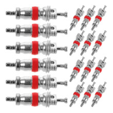 200Pièces Noyaux Valve Car Cuivre Nickelé Polyvalent