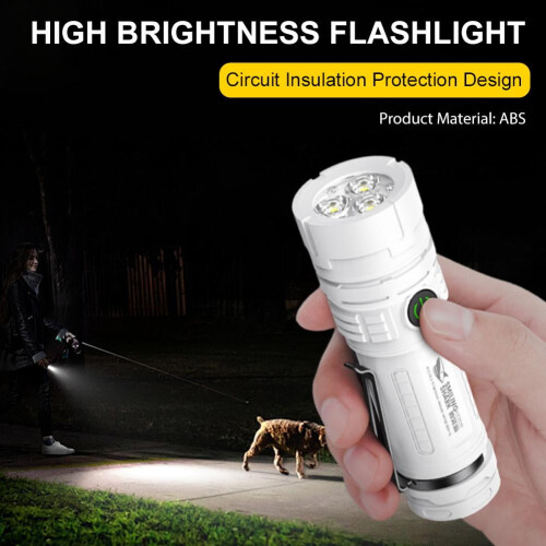 LED-søgelygte USB-genopladelig ABS1-pak 1