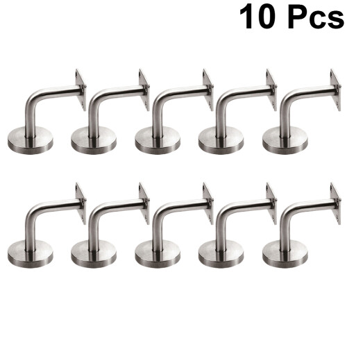 20Pièces Supports Barre D'appui Acier Inoxydable Argent Pour 2