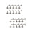 20Pièces Supports Barre D'appui Acier Inoxydable Argent Pour 9