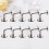 20Pièces Supports Barre D'appui Acier Inoxydable Argent Pour 10