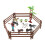 5Ensembles Mini Ferme Jouet Stable Plastique Coloré 2