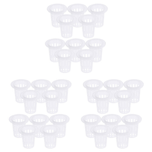 60Pièces Pots Transparente En Pour Culture Sol Hydroponie 1