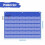 Pocket Chart Blue Oxford Cloth 36 Slots 8