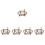 5Ensembles Mini Ferme Jouet Stable Plastique Coloré 6