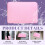 Capa rosa para laptop de 15,6 polegadas com acolchoamento de esponja. 5