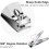 Ensemble de 100 coupe-ongles en acier inoxydable 4