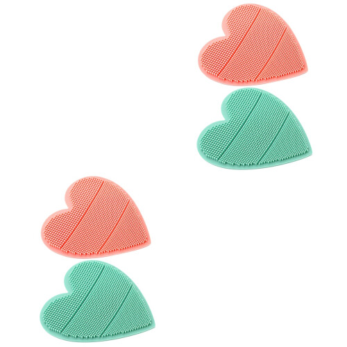 4Pièces Brosse Massante Douce Portable Rose Et Verte 2
