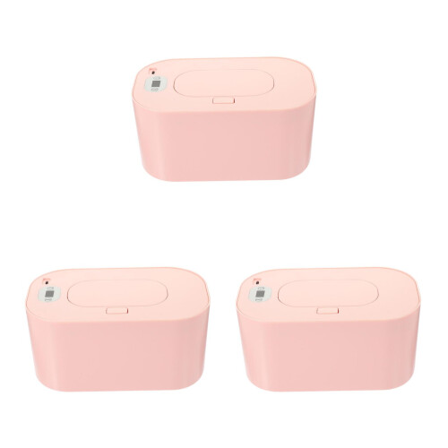 3Ensembles Boîte Chauffe-Lingettes USB Rose Portable Usage 1