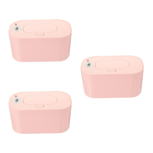 3Ensembles Boîte Chauffe-Lingettes USB Rose Portable Usage 2
