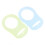 20Pièces Adaptateurs Clips Silicone, Accessoires Bébé Colorés 8