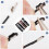 Schwarzes elastisches Stacheldraht-Set – 40 m x 2 mm mit 100 Metall 4