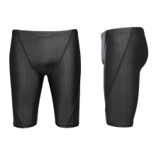 Männer Wasserdichte Schnell Trocknende Schwarze Lange Trainings-Schwimmshorts 4XL