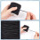Schwarzes elastisches Stacheldraht-Set – 40 m x 2 mm mit 100 Metall 5