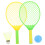 Kids Badminton Set with Plastic Rackets and Enhanced Grip 4