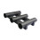 Fiskestangholder til pontonbåd, sort, 3-stang 5