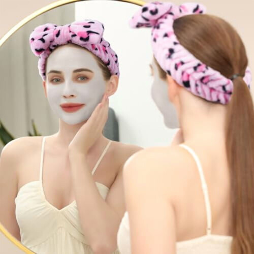 Fasce per capelli da spa in microfibra per donna – Confezione da 9 1