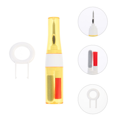 Brosse Nettoyage Pro Ecouteurs Mousse Nylon Métal Multifonction 1