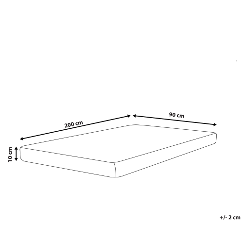 Beliani Foam Mattress PICCOLO H2/3 Medium 90 x 200 cm (EU Single) 2