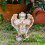 Ornamento de lápide para jardim de Páscoa, decoração externa. 6