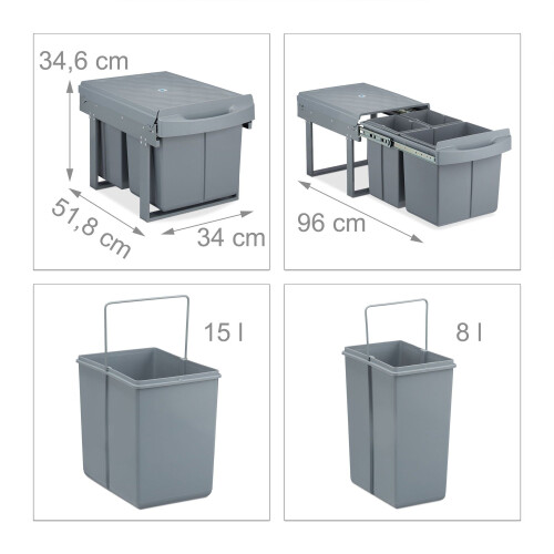 Kildesortering med 3 affaldsspande 2