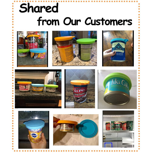 Καπάκια σιλικόνης για τροφή για σκύλους και γάτες από την Comtim (Universal Size, One fit3 Standard 1