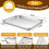 Edelstahl-Toasterofen-Backform mit Rost-Set 2