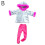 Conjunto de roupas para boneca de 45 cm (18 polegadas), moderno e colorido, serve para diversos tipos de boneca, com várias peças. 2