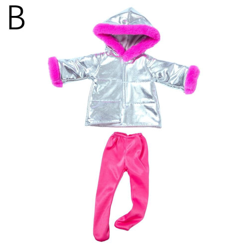Conjunto de roupas para boneca de 45 cm (18 polegadas), moderno e colorido, serve para diversos tipos de boneca, com várias peças. 1