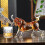 Tigerformad whiskykaraff i borosilikatglas, 1 st. 4