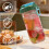 4-Pack Wide Mouth Mason Jar Lids with Straw 5