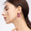 Orecchini a forma di cuore rosa per Sister Hollow Design (1 paio) 5