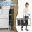 3 Step Ladder, Black Metal, Folding Portable Lightweight Step Stool 6