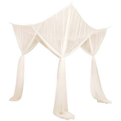 4-Ecken-Betthimmel aus Polyester mit Befestigungsmaterial 2