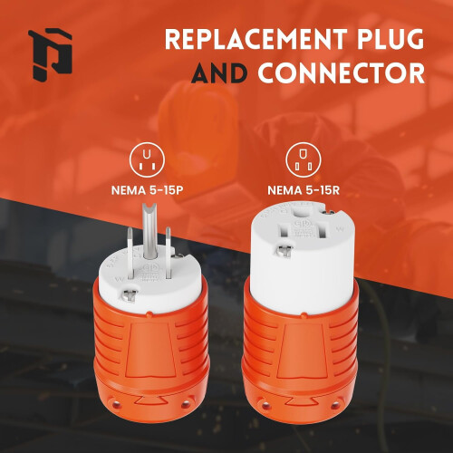 Set capete prelungitoare: ștecher mascul și conector mamă, 1