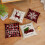 Capas de almofada de Natal 45x45cm, algodão e linho, vermelho e 3