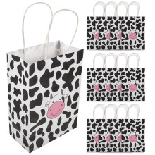 60Pièces Papier Cadeaux Poignées Kraft Papier Multicolores
