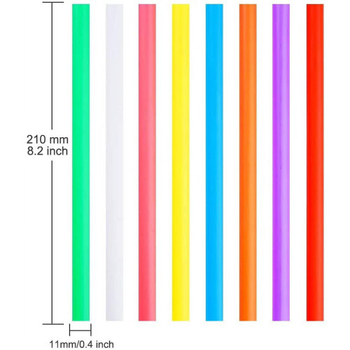 Jumbo Smoothie Straws 0,43in x 8,2inPack των 100 1
