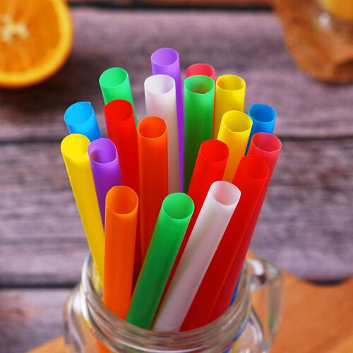 Jumbo Smoothie Straws 0,43in x 8,2inPack των 100 2