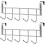 Metal Over-Door Hanger with 5 Hooks – 2 Pack 2