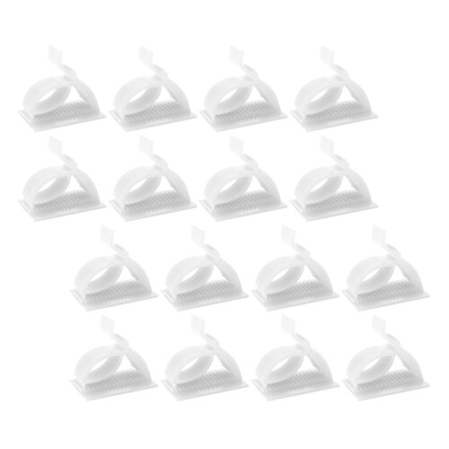 240Pièces Attaches Câble Adhésives Blanches Pour Organisation
