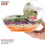 32oz Clear Plastic Salad Bowls with Lids (50 Pack) 3